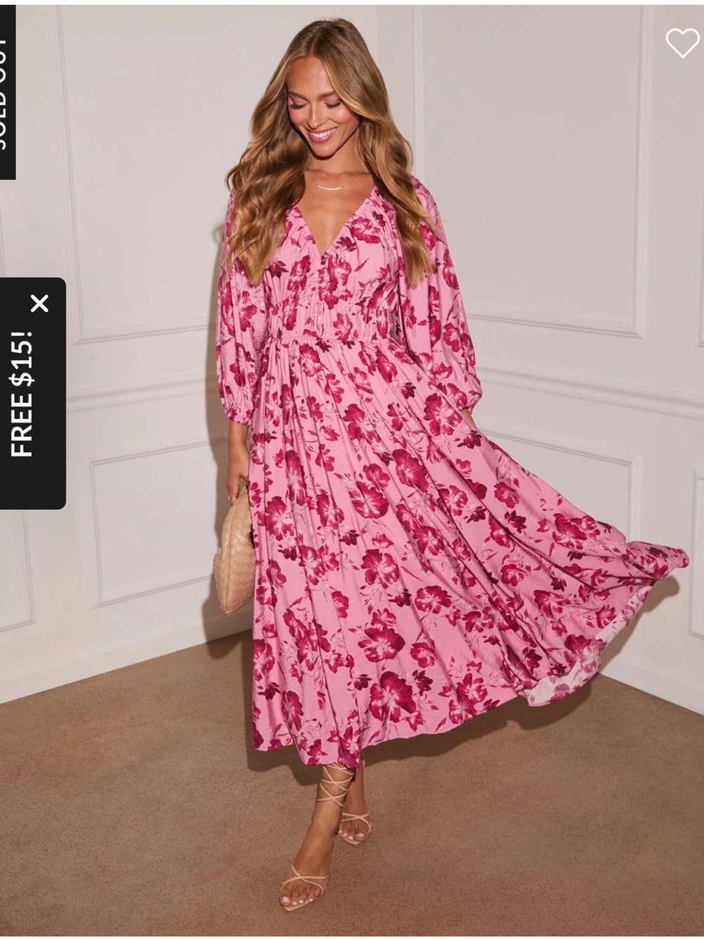 VICI Sakai Floral Maxi Dress Size Small